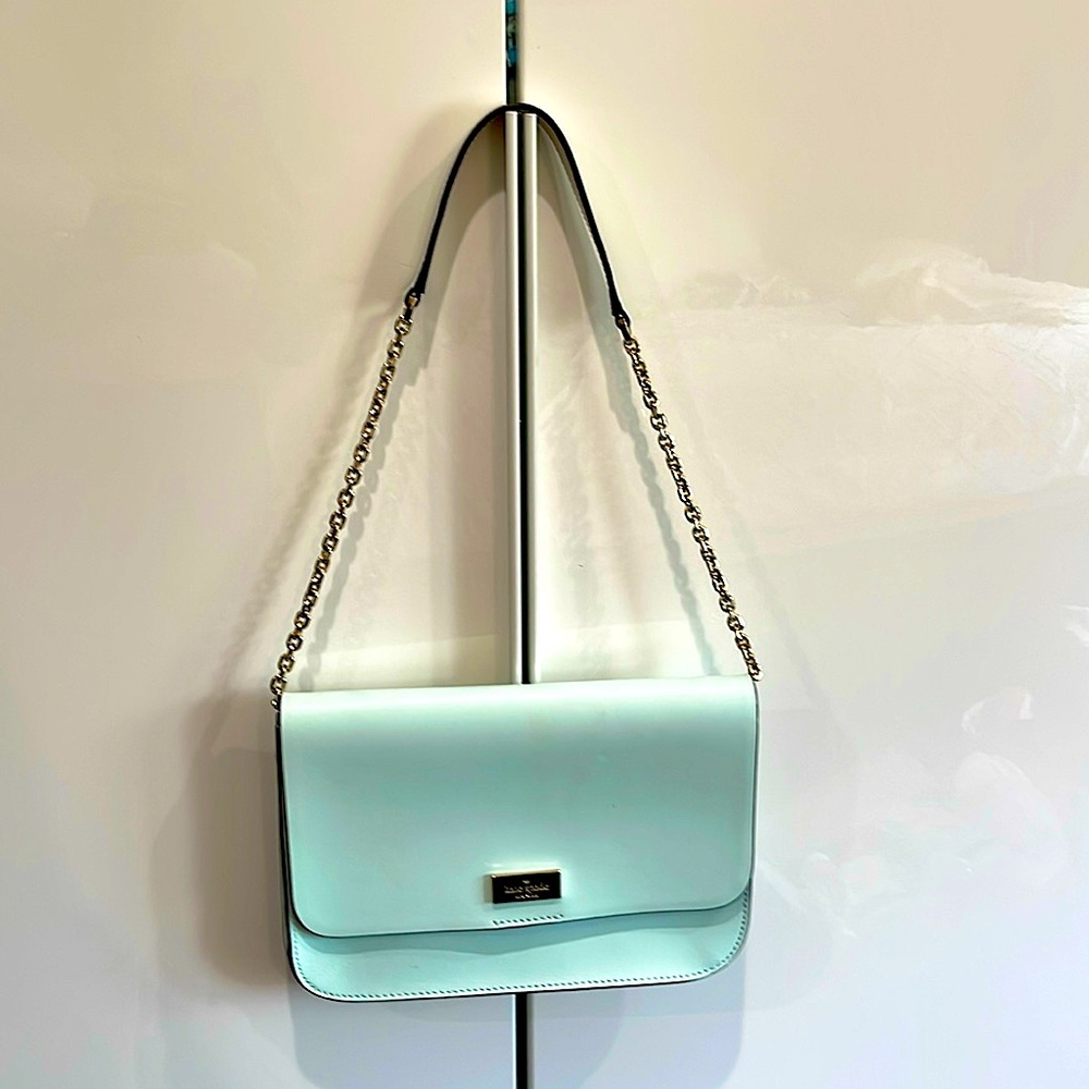 KATE SPADE Gold Chain Mint Colored Bag